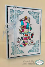 Woodware A6 Clear Stamp Set - Snowman Gift