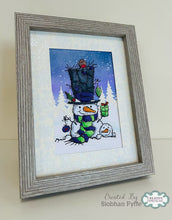 Woodware A6 Clear Stamp Set - Snowman Gift