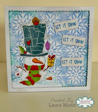 Woodware A6 Clear Stamp - Snowflake Shower