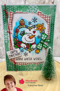 Woodware 8 x 8 Paper Pad - Jolly Christmas
