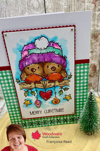 Woodware 8 x 8 Paper Pad - Jolly Christmas