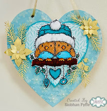 Woodware A6 Clear Stamp Set - Woolly Hat Robins