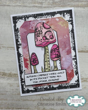 Woodware A5 Clear Stamp Set - Mushrooms