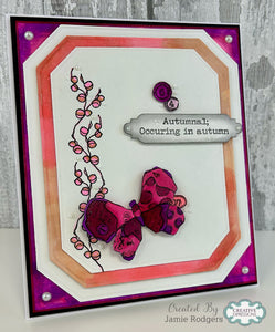 Woodware A6 Clear Stamp Set - Autumn Borders