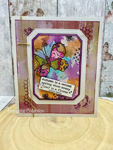 Woodware A7 Clear Stamp Set - Autumn Greetings
