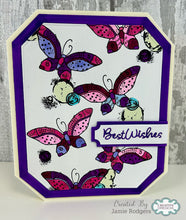 Woodware A6 Clear Stamp Set - Autumn Butterflies