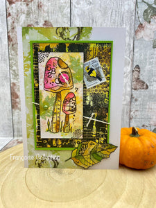 Woodware A6 Clear Stamp Set - Layered Textures