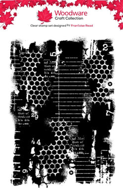 Woodware A6 Clear Stamp Set - Layered Textures