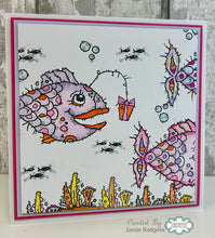 Woodware A6 Clear Stamp Set - Birthday Fishes
