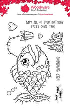 Woodware A6 Clear Stamp Set - Birthday Fishes