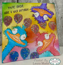 Woodware A6 Clear Stamp Set - Crazy Bird