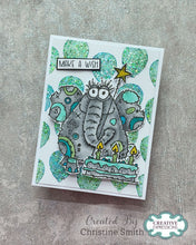 Woodware A6 Clear Stamp Set - Eduardo Elephant