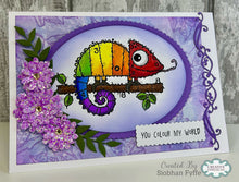 Woodware A6 Clear Stamp Set - Carlos Chameleon