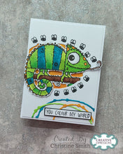 Woodware A6 Clear Stamp Set - Carlos Chameleon