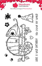 Woodware A6 Clear Stamp Set - Carlos Chameleon