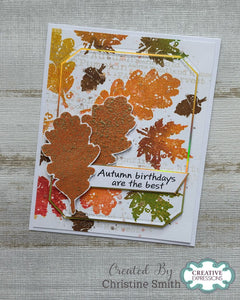 Woodware A7 Clear Stamp Set - Dried Leaves
