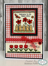 Woodware A6 Clear Stamp - Garden Sampler