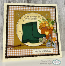 Woodware A6 Clear Stamp Set - Garden Wellies