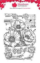 Woodware A6 Clear Stamp - Poppy Cup