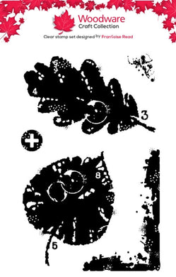 Woodware A7 Clear Stamp Set - Dried Leaves