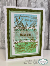Woodware A6 Clear Stamp - Floral Envelope