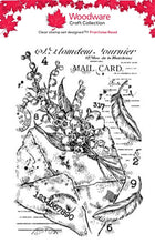 Woodware A6 Clear Stamp - Floral Envelope