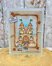 Woodware A6 Clear Stamp Set - Sandcastle