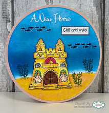 Woodware A6 Clear Stamp Set - Sandcastle