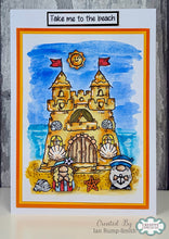Woodware A6 Clear Stamp Set - Sandcastle