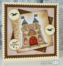 Woodware A6 Clear Stamp Set - Sandcastle