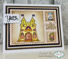 Woodware A6 Clear Stamp Set - Sandcastle