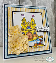 Woodware A6 Clear Stamp Set - Sandcastle