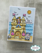Woodware A6 Clear Stamp Set - Sandcastle