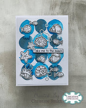 Woodware A6 Clear Stamp Set - Seashells