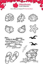 Woodware A6 Clear Stamp Set - Seashells