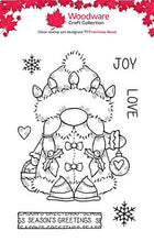 Woodware A6 Clear Stamp Set - Mrs Claus