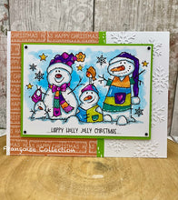 Woodware A6 Clear Stamp Set - The Snow Family