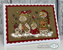 Woodware A6 Clear Stamp Set - The Snow Family