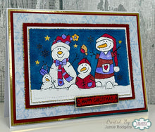 Woodware A6 Clear Stamp Set - The Snow Family