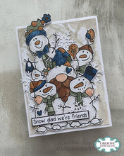 Woodware A6 Clear Stamp Set - The Snow Family