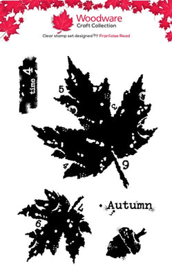 Woodware A7 Clear Stamp Set - Old Leaves