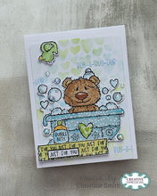 Woodware A6 Clear Stamp Set - Bathtime