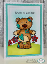 Woodware A6 Clear Stamp Set - Bertie Bear