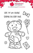 Woodware A6 Clear Stamp Set - Bertie Bear