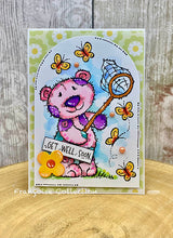 Woodware A6 Clear Stamp Set - Butterfly Bear