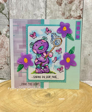 Woodware A6 Clear Stamp Set - Butterfly Bear