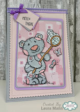 Woodware A6 Clear Stamp Set - Butterfly Bear
