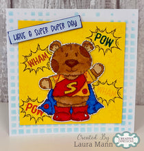 Woodware A6 Clear Stamp Set - Super Bertie