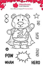 Woodware A6 Clear Stamp Set - Super Bertie