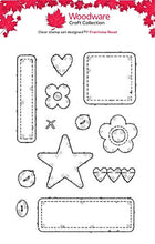 Woodware A6 Clear Stamp Set - Patches